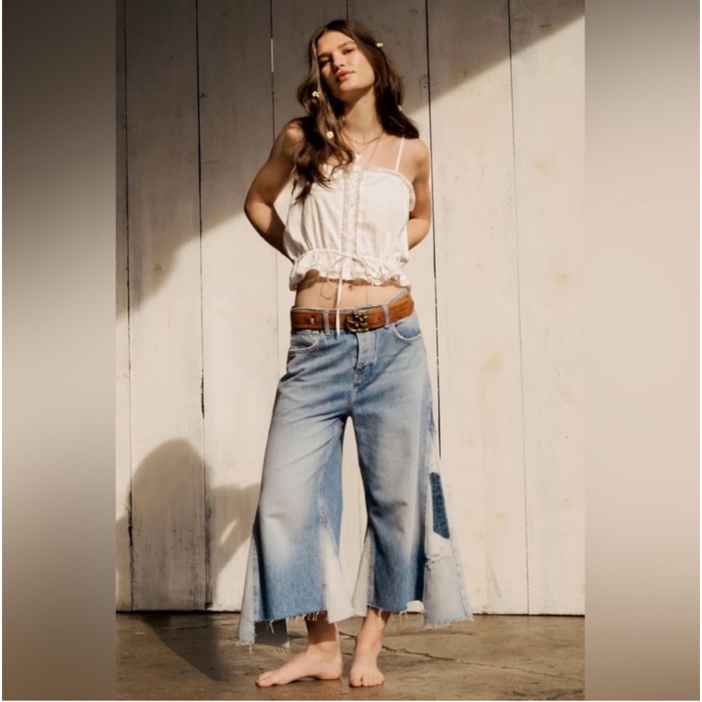 We The Free Light Blue Flare Jeans